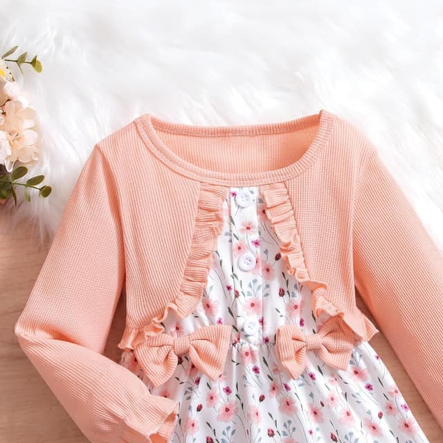 Thumbnail 3 de HPSOM Toddler Dress Set floral ruffles