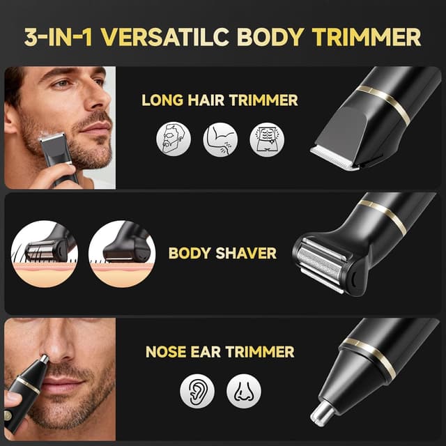 Detalle 2 de 3-in-1 Beard Trimmer Set, 90 min