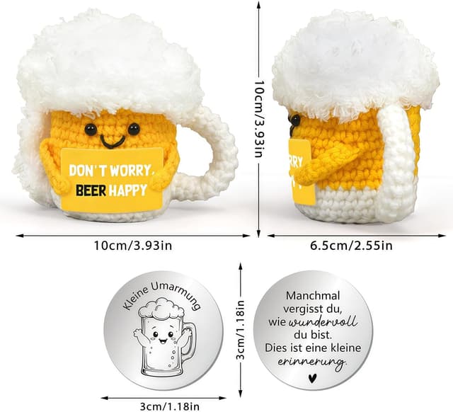 Thumbnail 1 de HUKUMA Bier Geschenke Kuscheltier