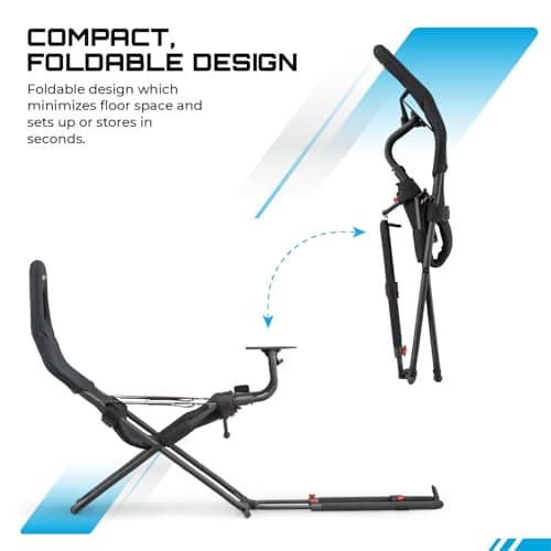 Detalle de PLAYSEAT Challenge ActiFit: cabina de carreras plegable para poco espacio