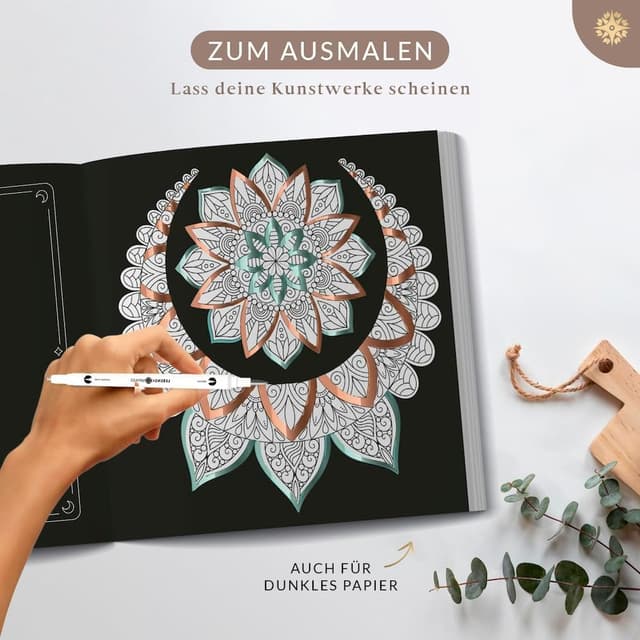 Thumbnail 4 de LEBENSKOMPASS® Metallic Dual Pinselstifte 12 🎨