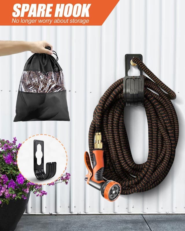 Detalle 2 de Expandable 150FT/45M Garden Hose with 10-Pattern Spray Nozzle and No-Kink Triple-Layer Latex Core (3/4", & 1/2",)