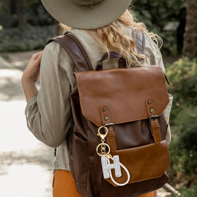 Thumbnail 3 de Schlüsselanhänger Initial A Silber Strass