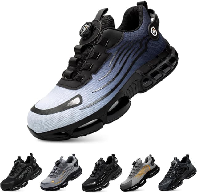 Detalle de Gugifcto scarpe antinfortunistiche con punta in acciaio, antiscivolo e sgancio rapido (taglie 36-48)