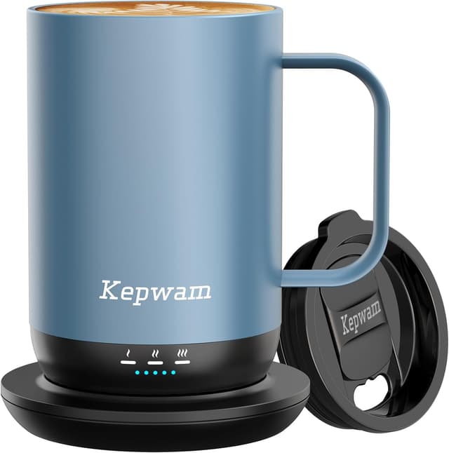 Detalle de Kepwam T1 16oz Self-Heating Coffee Mug