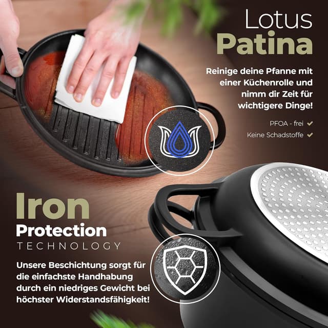 Thumbnail 2 de TLESS 2in1 Aluguss Bräter Ø 24 cm