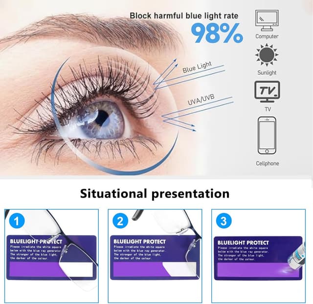 Thumbnail 5 de KoKoBin Half Frame Reading Glasses