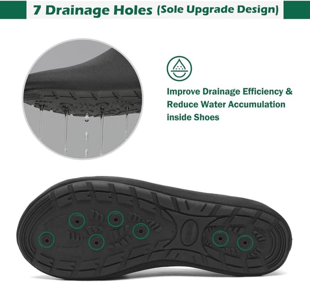 Detalle 2 de SAGUARO Scarpe da Scoglio asciugatura rapida con suola antiscivolo e 7 fori di drenaggio (7 fori) Gr. 36-47