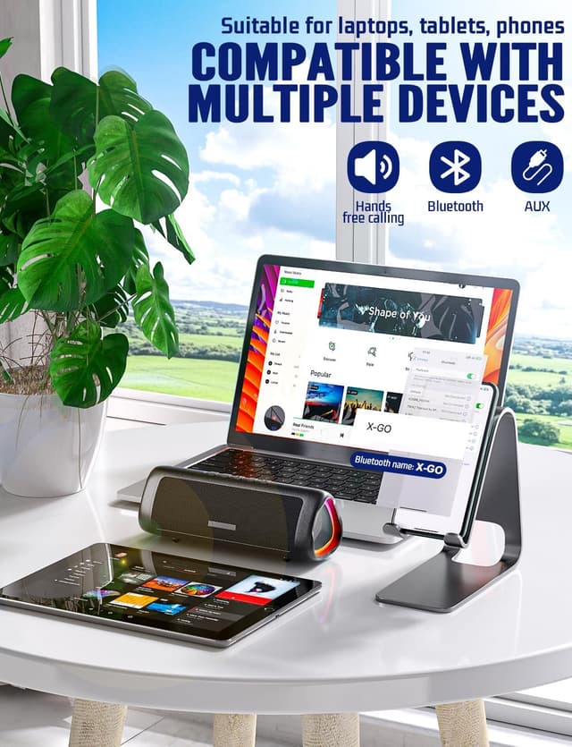 Thumbnail 4 de UOHHBOE 30W Bluetooth Speaker with 24H Play