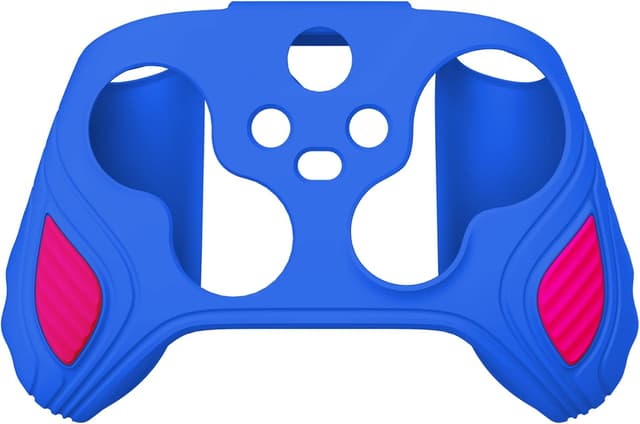 Detalle de playvital Scorpion Edition two-tone anti-slip silicone case for Xbox Series X/S controller (Primary Blue & Bright Pink)