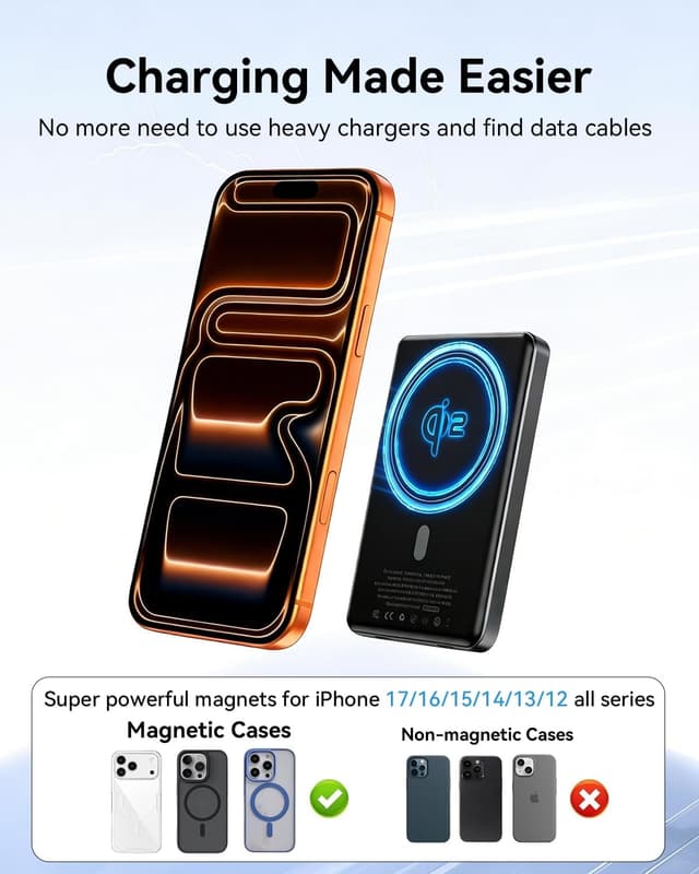 Detalle 2 de Kuulaa Slim iPhone Power Bank 5000mAh