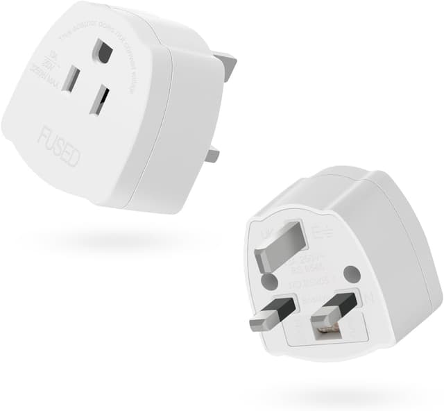Detalle de AIEVE US to UK Plug Adapter 2-Pack