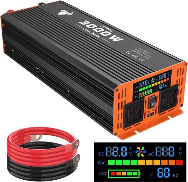 Detalle de 3000W Power Inverter 12V to 110V Converter ๐