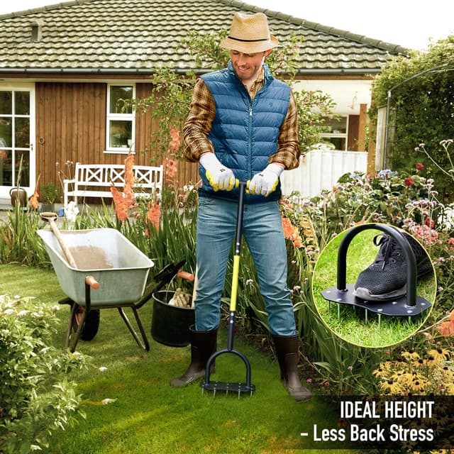 Thumbnail 4 de Jardineer Manueller Rasenlüfter 12 Nageln 90 cm