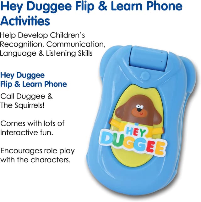 Thumbnail 2 de Hey Duggee Flip & Learn Toy Phone