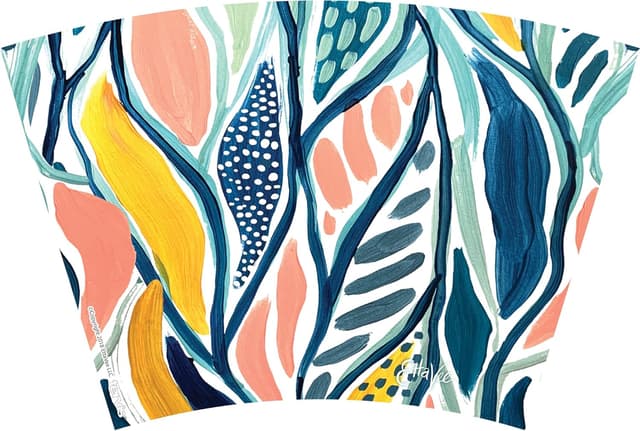 Detalle 2 de Tervis EttaVee Abstract Double-Walled Insulated Tumbler Travel Cup, Classic 24oz (Made in USA)