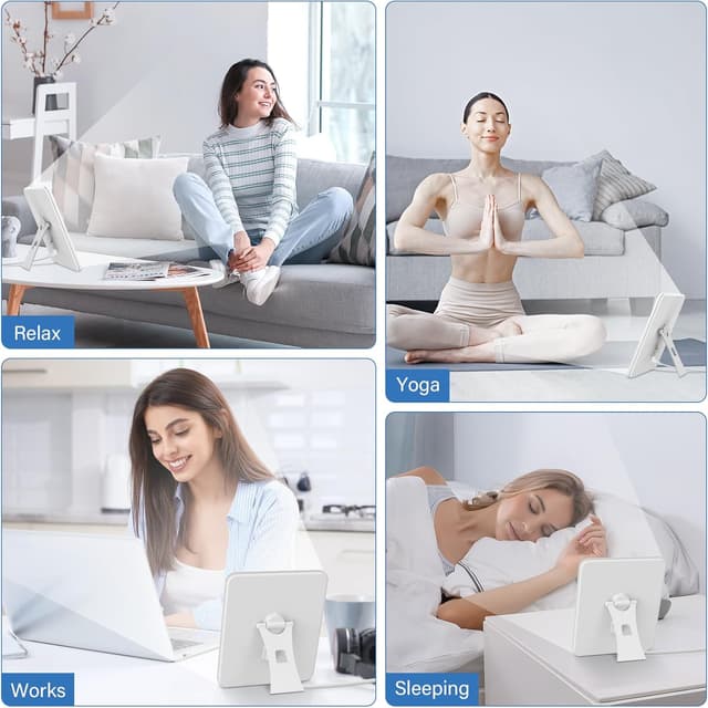 Thumbnail 6 de SAD Lamp, 15000 Lux Light Therapy Lamp, UV-Free Natural Sunlight Lamp with 3 Color Temperature 6 Timer & 5-Level Dimming, Touch Control SAD Light with Memory Function for Home Office
SAD Lamp, 15000 Lux Light Therapy Lamp, UV-Free N…