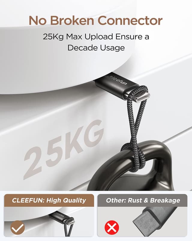 Thumbnail 5 de CLEEFUN 5-Pack 30cm USB C cable