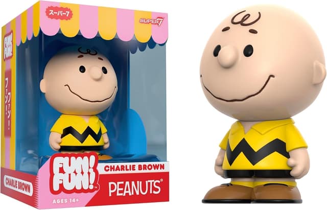 Detalle de Super7 Fun! Fun! Peanuts Charlie Brown (Yellow) 5" Vinyl Figure