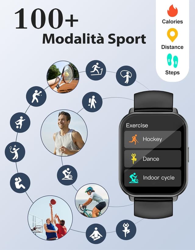 Detalle 2 de RUIMEN Smartwatch compatibile Android e iOS con saturimetro