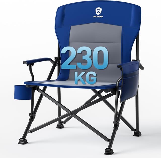 Detalle de EVER ADVANCED oversized camping chair 230kg