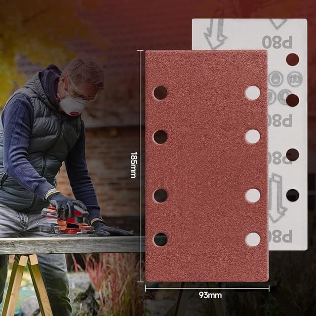 Thumbnail 1 de Sruhrak 93 x 185mm Schleifpapier Set 50 Stück