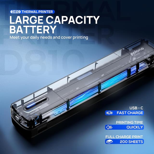 Thumbnail 1 de POLONO Thermodrucker A4 1,17 Pfund đš