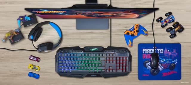 Thumbnail 5 de KROM BARBIE KANDY clavier membrana LED azerty rose