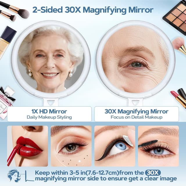 Thumbnail 1 de MIYADIVA Make-up Spiegel 30X Handspiegel