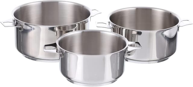 Thumbnail 1 de De Buyer TWISTY Juego 3 Cazos Inox 16/18/20 cm 🍲