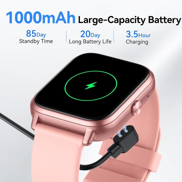 Thumbnail 1 de Smartwatch cardio 1,83 pouce IP68 rose