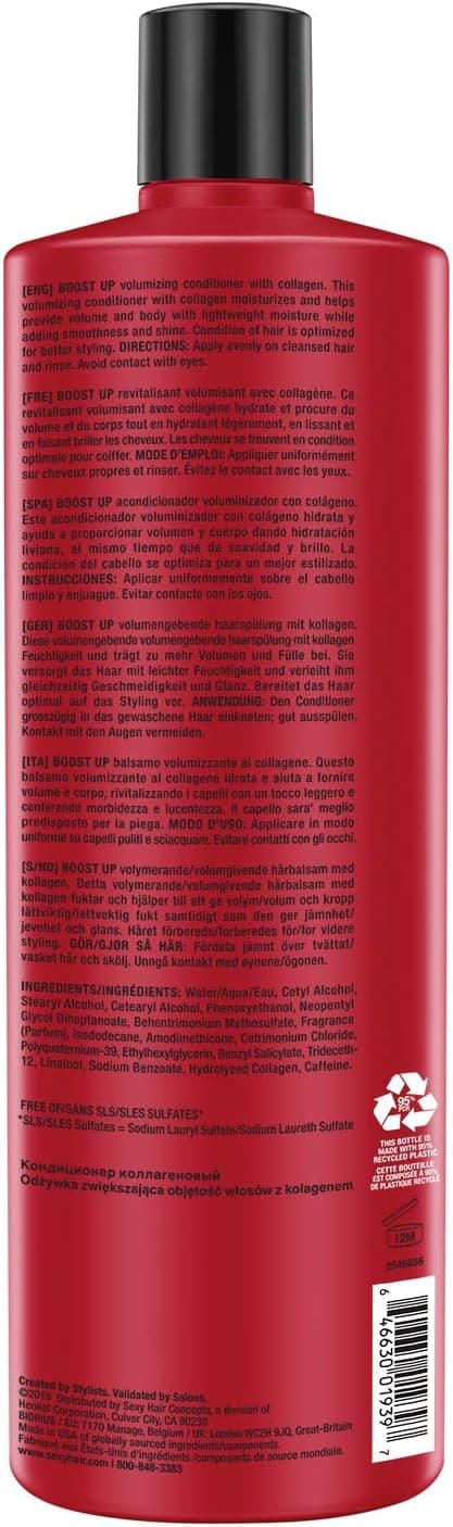 Detalle 2 de Sexy Hair Big Boost Up Volumizing Conditioner (Unisex) for smoother, shinier volume