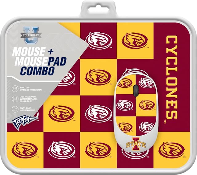 Detalle 2 de SOAR NHL Wireless Mouse + Water-Resistant Mouse Pad (4.21in x 2.32in) bundle