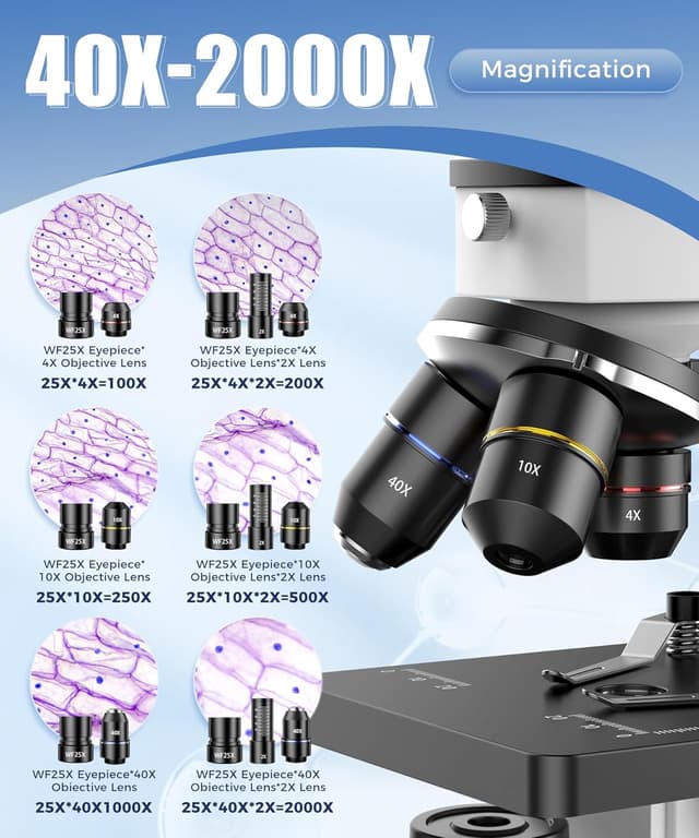 Thumbnail 4 de PalliPartners Compound Microscope 100X–2000X 🔬