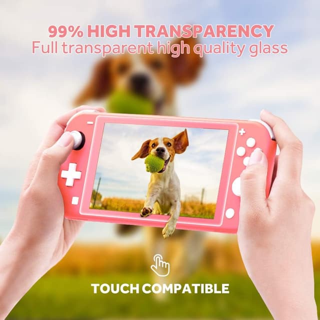 Detalle 1 de GeeRic Étui compatible Switch Lite 2019 : protection écran, housse, coque transparente et accessoires
