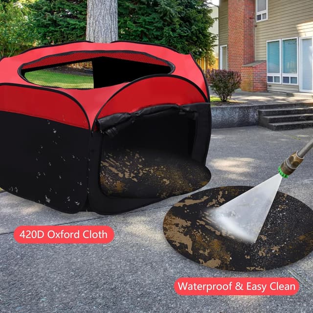 Thumbnail 4 de GHWMYD Kleintier-Laufstall 114,5×114,5×51 cm 🐾