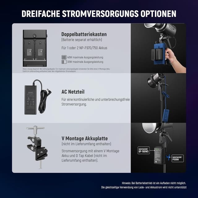 Thumbnail 6 de NEEWER MS60C RGBWW LED Videoleuchte 65 W