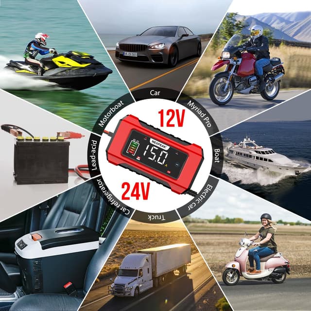 Thumbnail 5 de 15A Car Battery Charger 12V/24V