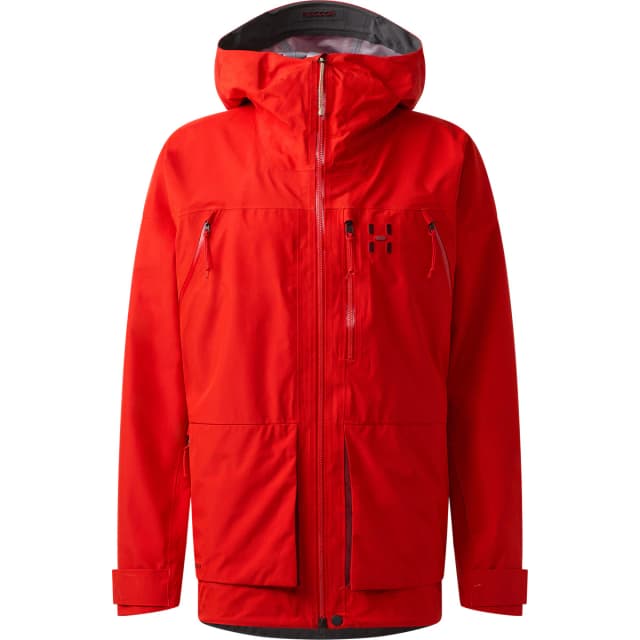 Detalle de Haglöfs Vassi GTX II: chaqueta de hombre para freeride y nieve en backcountry