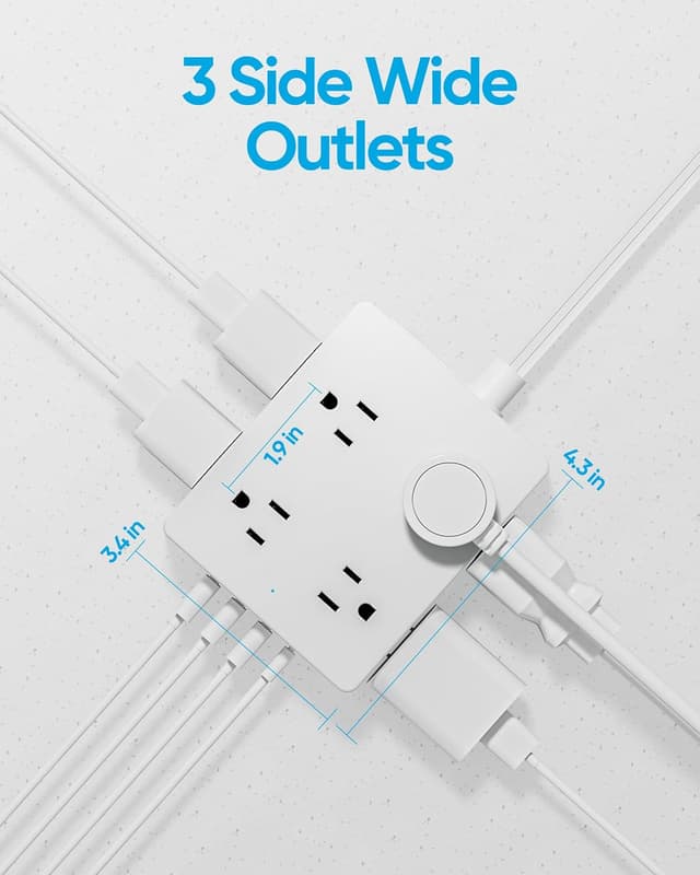 Thumbnail 5 de Olcorife Surge Protector Power Strip 20ft
