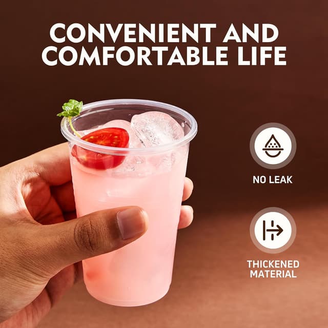 Detalle 2 de YEEHAW 9 oz Plastic Cups 500-Pack 🥤