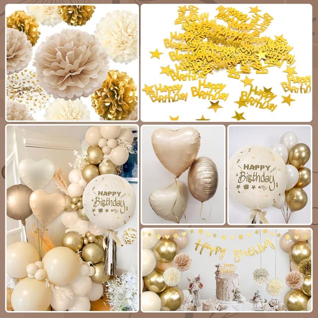 Thumbnail 5 de Almaxi Decoration Anniversaire beige or