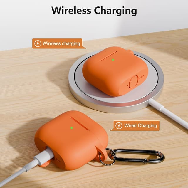 Detalle 2 de KOKOKA Coque AirPods 4, 4ᵉ génération orange