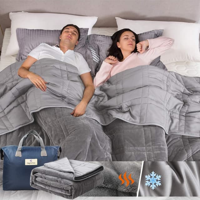 Imagen de Reversible Weighted Blanket King Size 25 lbs en OfertitasTOP