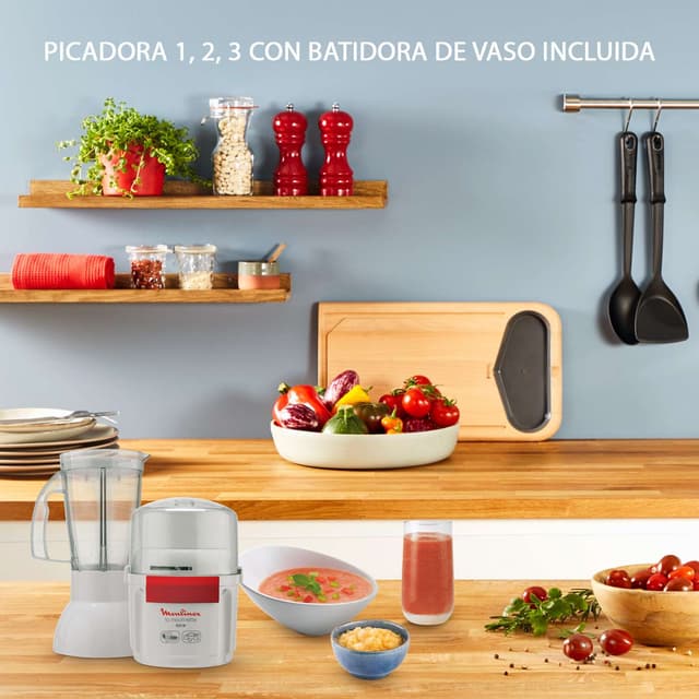 Detalle 1 de Moulinex AR680 picadora y batidora de vaso 1 velocidad