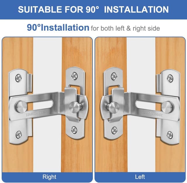 Thumbnail 4 de AOOSU Molla Automatica Gradi Chiavistell 90/180