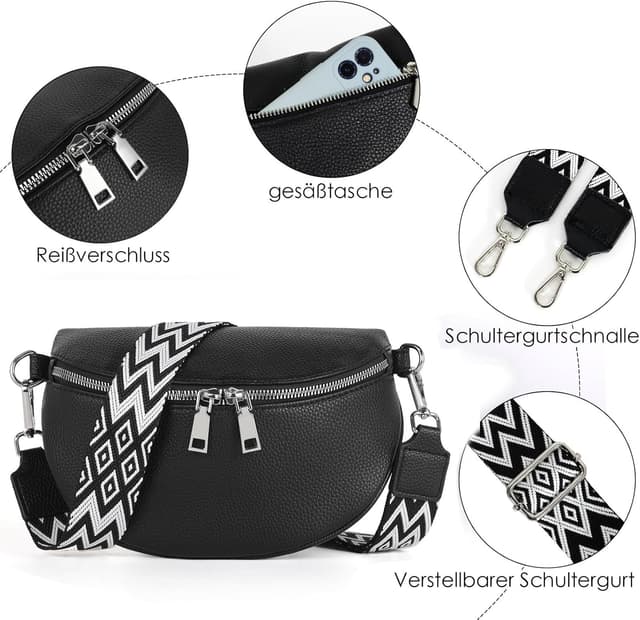 Detalle 2 de TANTOMI sac banane vegan femme 24 x 15 x 8