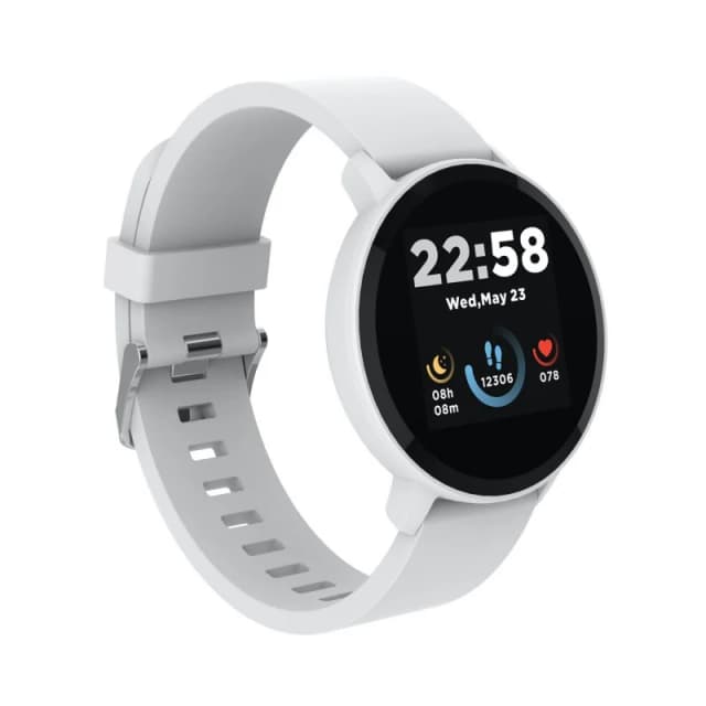 Detalle de Canyon Lollypop smartwatch blanco con Bluetooth 5.0 e IP68