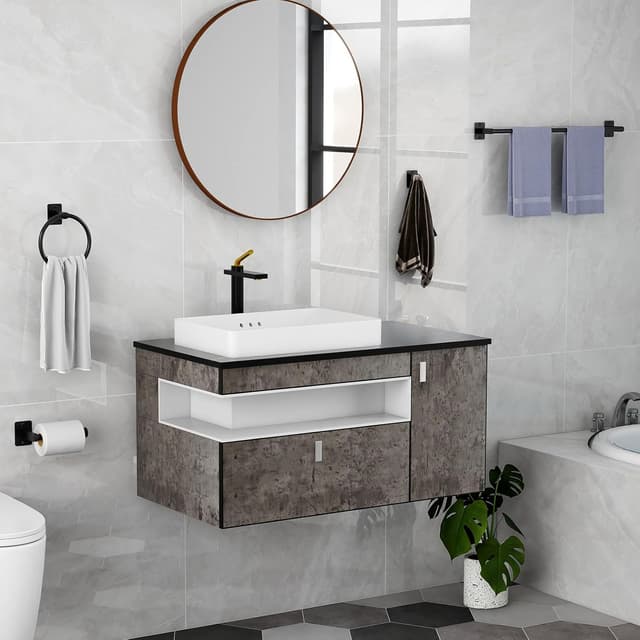 Thumbnail 5 de Gypie 4-Piece Black Bathroom Set 24