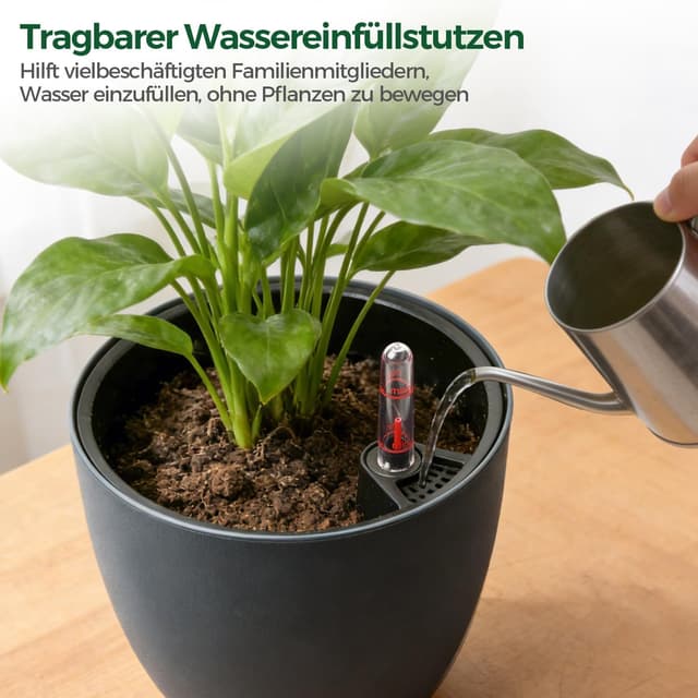 Detalle 2 de T4U 2er Selbstbewässerungstopf 20 cm